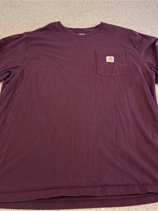 Carhartt Other - Carhartt Men’s Maroon Long-Sleeve Pocket Tee